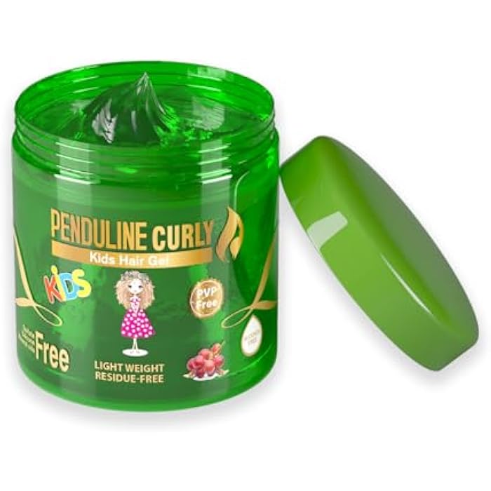 Penduline Curly Kids Hair Gel, 250ml with Aloe vera , Alcohol-Free - Image 2